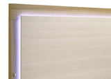 Hyland Eastern King Panel Bed LED Headboard Natural | Eastern King | Beige | Natural | 215651KE