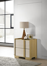 Hyland 2-drawer Nightstand Bedside Table Natural | Beige | Natural | 215652