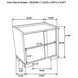 Hyland 2-drawer Nightstand Bedside Table Natural | Beige | Natural | 215652