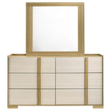 Hyland 6-drawer Dresser with Mirror Natural | Beige | Natural / White | 215653M