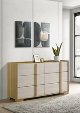 Hyland 6-drawer Dresser Natural | Beige | Natural | 215653