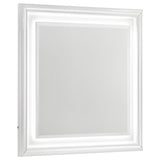 Cassia 4-piece Eastern King LED Bedroom Set White High Gloss | White | White High Gloss | 215791KE-S4