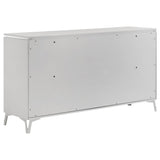 Cassia 5-piece Eastern King LED Bedroom Set White High Gloss | White | White High Gloss | 215791KE-S5