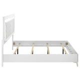 Cassia Eastern King LED Panel Bed White High Gloss | White | White High Gloss | 215791KE