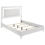 Cassia 4-piece Queen LED Bedroom Set White High Gloss | Queen | White | White High Gloss | 215791Q-S4