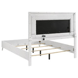 Cassia 5-piece Queen LED Bedroom Set White High Gloss | White | White High Gloss | 215791Q-S5