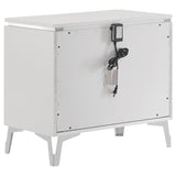 Cassia 2-drawer Nightstand Bedside Table White High Gloss | White | White High Gloss | 215792