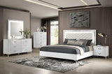 Cassia 2-drawer Nightstand Bedside Table White High Gloss | White | White High Gloss | 215792