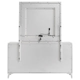 Cassia 6-drawer Dresser Cabinet with Mirror White High Gloss | White | White High Gloss | 215793M