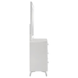Cassia 6-drawer Dresser Cabinet with Mirror White High Gloss | White | White High Gloss | 215793M