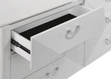 Cassia 6-drawer Bedroom Dresser Cabinet White High Gloss | White | White High Gloss | 215793