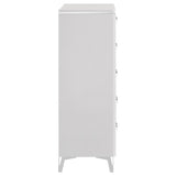 Cassia 5-drawer Bedroom Chest of Drawers White High Gloss | King | White | White High Gloss | 215795