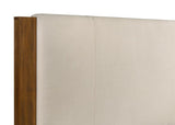 Adderley Eastern King Wood Panel Bed Cream and Warm Brown | Brown | Warm Brown/Cream | 215851KE