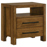 Adderley 2-drawer Nightstand Bedside Table Warm Brown | King | Brown | Warm Brown | 215852