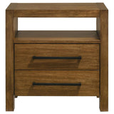 Adderley 2-drawer Nightstand Bedside Table Warm Brown | King | Brown | Warm Brown | 215852
