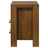 Adderley 2-drawer Nightstand Bedside Table Warm Brown | King | Brown | Warm Brown | 215852