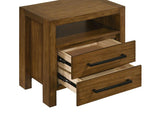 Adderley 2-drawer Nightstand Bedside Table Warm Brown | King | Brown | Warm Brown | 215852