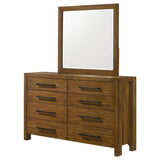 Adderley 8-drawer Bedroom Dresser and Mirror Warm Brown | Brown | Warm Brown | 215853M