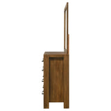 Adderley 8-drawer Bedroom Dresser and Mirror Warm Brown | Brown | Warm Brown | 215853M