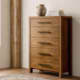 Adderley 5-drawer Bedroom Chest of Drawers Warm Brown | Brown | Warm Brown | 215855