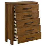 Adderley 5-drawer Bedroom Chest of Drawers Warm Brown | Brown | Warm Brown | 215855