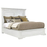 McKinney Eastern King LED Light Panel Bed Vintage White | White | Vintage White | 215871KE