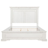 McKinney California King LED Light Panel Bed Vintage White | White | Vintage White | 215871KW