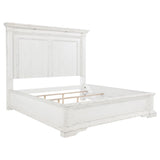 McKinney Queen LED Light Panel Bed Vintage White | Queen | White | Vintage White | 215871Q