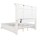 McKinney Queen LED Light Panel Bed Vintage White | Queen | White | Vintage White | 215871Q