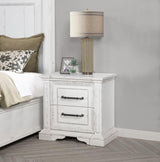 McKinney 2-drawer Nightstand with Dual USB Vintage White | White | Vintage White | 215872