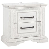 McKinney 2-drawer Nightstand with Dual USB Vintage White | White | Vintage White | 215872