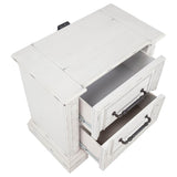 McKinney 2-drawer Nightstand with Dual USB Vintage White | White | Vintage White | 215872