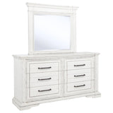 McKinney 6-drawer Bedroom Dresser with Mirror Vintage White | White | Vintage White | 215873M