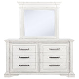 McKinney 6-drawer Bedroom Dresser with Mirror Vintage White | White | Vintage White | 215873M