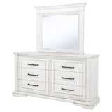 McKinney 6-drawer Bedroom Dresser with Mirror Vintage White | White | Vintage White | 215873M