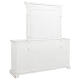 McKinney 6-drawer Bedroom Dresser with Mirror Vintage White | White | Vintage White | 215873M