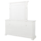 McKinney 6-drawer Bedroom Dresser with Mirror Vintage White | White | Vintage White | 215873M