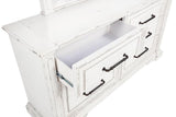 McKinney 6-drawer Bedroom Dresser with Mirror Vintage White | White | Vintage White | 215873M