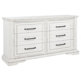 McKinney 6-drawer Bedroom Dresser Cabinet Vintage White | White | Vintage White | 215873