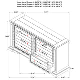 McKinney 6-drawer Bedroom Dresser Cabinet Vintage White | White | Vintage White | 215873