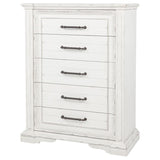 McKinney 5-drawer Bedroom Chest of Drawers Vintage White | White | Vintage White | 215875