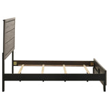 Valen Wood Full Panel Bed Light Taupe | Beige | Light Taupe | 215911F