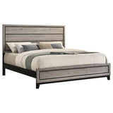 Valen Wood Eastern King Panel Bed Light Taupe | Beige | Light Taupe | 215911KE