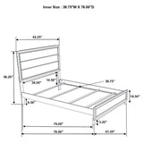 Valen Five-piece Twin Bedroom Set Light Taupe | Gallery | 215911T-S5 215911F-S5 215911Q-S5 215911KE-S5 215911KW-S5