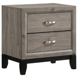 Valen 2-drawer Nightstand Bedside Table Light Taupe | Grey | Light Taupe | 215912