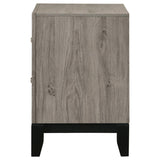 Valen 2-drawer Nightstand Bedside Table Light Taupe | Grey | Light Taupe | 215912