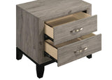 Valen 2-drawer Nightstand Bedside Table Light Taupe | Grey | Light Taupe | 215912