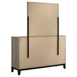 Valen 6-drawer Bedroom Dresser and Mirror Light Taupe | Beige | Light Taupe | 215913M