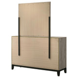 Valen 6-drawer Bedroom Dresser and Mirror Light Taupe | Beige | Light Taupe | 215913M