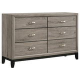 Valen 6-drawer Bedroom Dresser Cabinet Light Taupe | King | Grey | Light Taupe | 215913